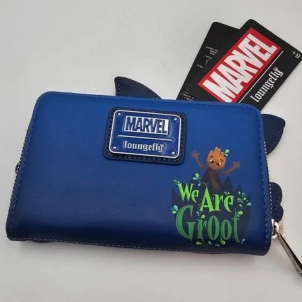 Marvel Loungefly | Blue Rocket Raccoon & Groot Wallet